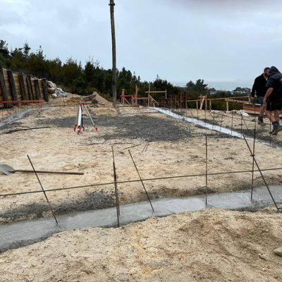 Engineered Retaining Walls And Architectural Design House Build At Kaiteriteri