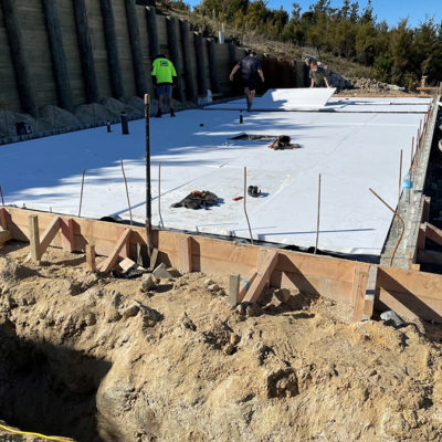 Engineered retaining walls and architectural design house build at Kaiteriteri